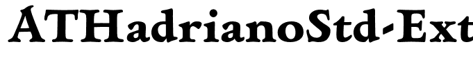 ATHadrianoStd-ExtraBold