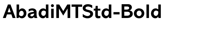 AbadiMTStd-Bold