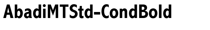 AbadiMTStd-CondBold