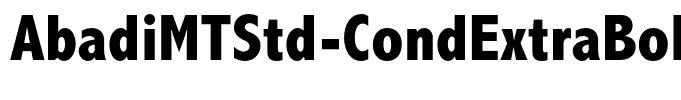 AbadiMTStd-CondExtraBold