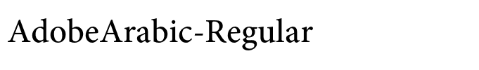 AdobeArabic-Regular