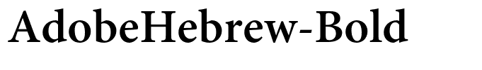 AdobeHebrew-Bold
