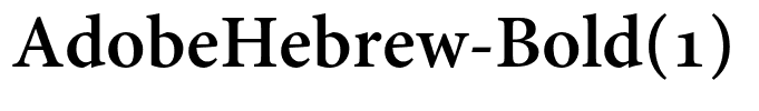 AdobeHebrew-Bold(1)