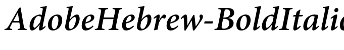 AdobeHebrew-BoldItalic(1)