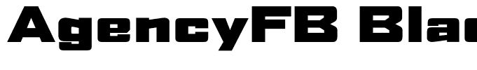 AgencyFB Black Extended