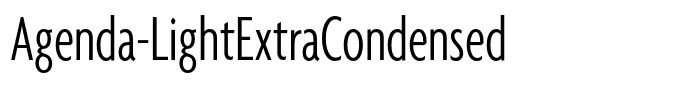 Agenda-LightExtraCondensed