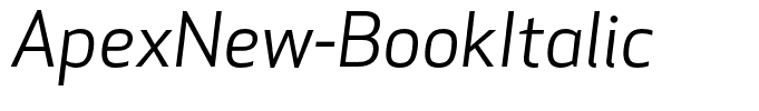 ApexNew-BookItalic