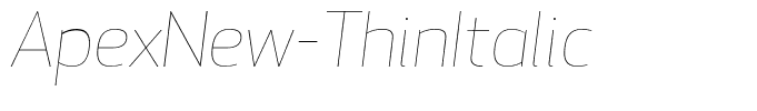 ApexNew-ThinItalic