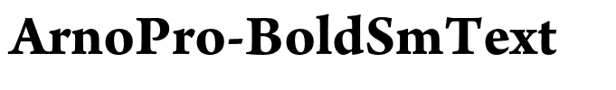 ArnoPro-BoldSmText