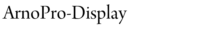 ArnoPro-Display