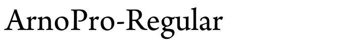 ArnoPro-Regular