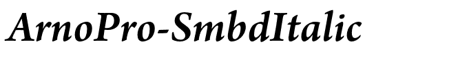 ArnoPro-SmbdItalic