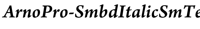 ArnoPro-SmbdItalicSmText
