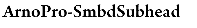 ArnoPro-SmbdSubhead