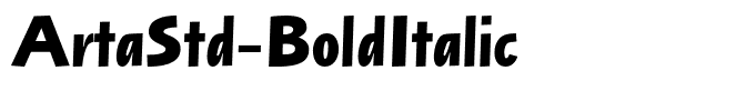ArtaStd-BoldItalic