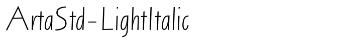 ArtaStd-LightItalic