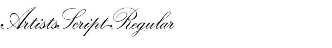 ArtistsScript-Regular