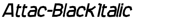 Attac-BlackItalic