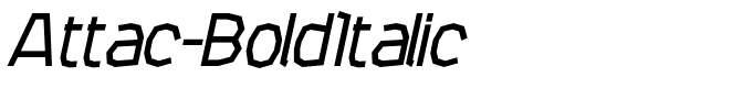 Attac-BoldItalic