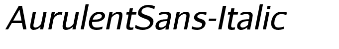 AurulentSans-Italic