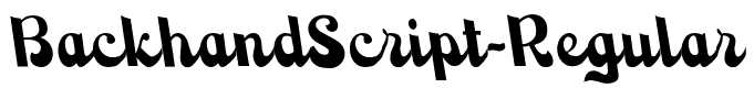 BackhandScript-Regular
