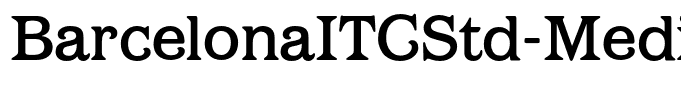 BarcelonaITCStd-Medium