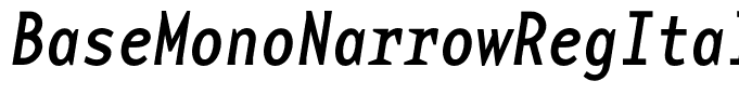 BaseMonoNarrowRegItalic