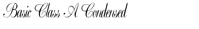 Basic Class A Condensed