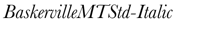 BaskervilleMTStd-Italic