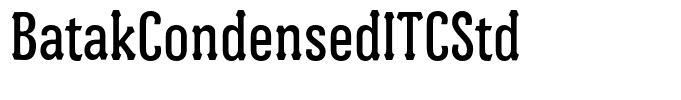 BatakCondensedITCStd