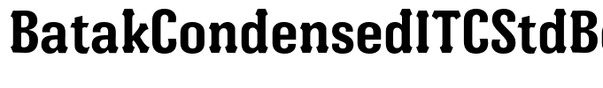 BatakCondensedITCStdBold