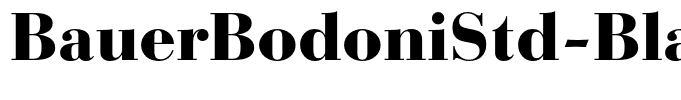 BauerBodoniStd-Black