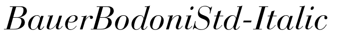 BauerBodoniStd-Italic