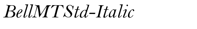 BellMTStd-Italic