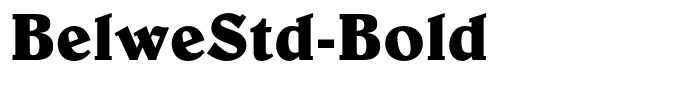 BelweStd-Bold