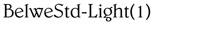 BelweStd-Light(1)