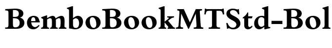 BemboBookMTStd-Bold