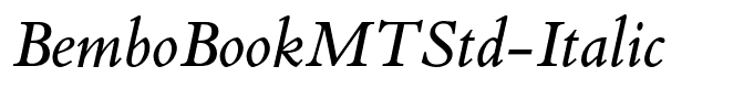 BemboBookMTStd-Italic