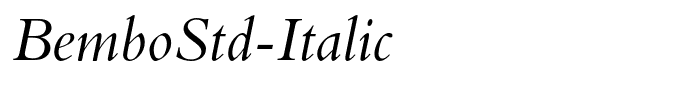 BemboStd-Italic