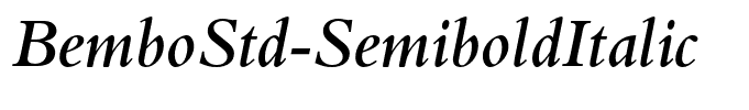BemboStd-SemiboldItalic