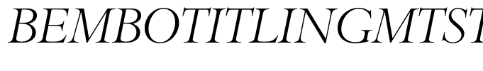 BemboTitlingMTStd-Italic