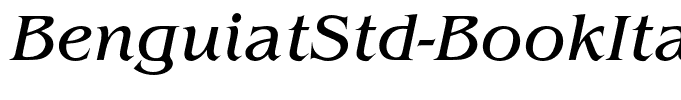 BenguiatStd-BookItalic
