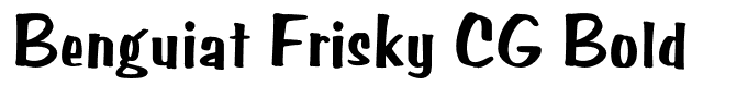 Benguiat Frisky CG Bold