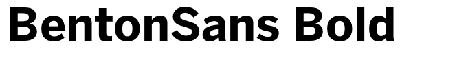 BentonSans Bold