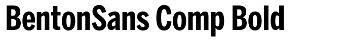 BentonSans Comp Bold