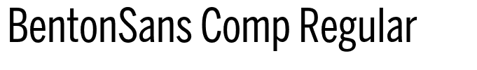 BentonSans Comp Regular