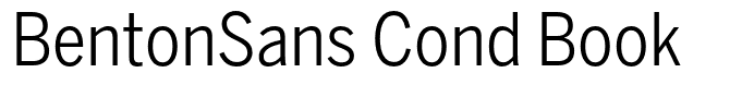 BentonSans Cond Book