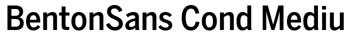 BentonSans Cond Medium