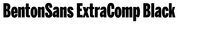 BentonSans ExtraComp Black