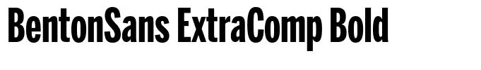 BentonSans ExtraComp Bold